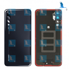 Battery cover - 02351WRR - Black - Huawei P20 Pro (CLT-L29) - service pack