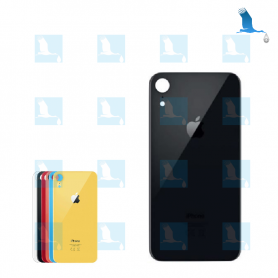 Rear Glass cover - Black - Large hole - iPhone XR - oem