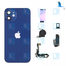 Back housing with littel parts + NFC - Blue - iPhone 12 (A2403) - oem