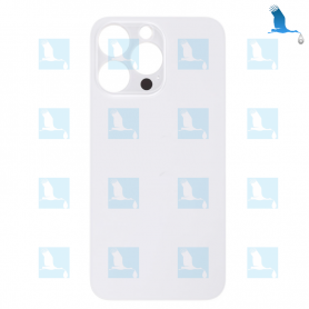 Back cover glass  - Big hole - White - iPhone 13 Pro - oem