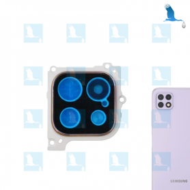 A22 (5G) - Rear camera lens with frame and sticker - GH81-20706A - Violet - Galaxy A226 (5G) - ori