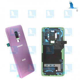 Back cover glass - Batterie cover - GH82-15652A - Purple - Samsung S9 Plus (SM-G965) - original - qor