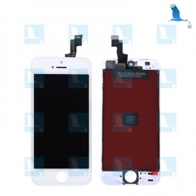 LCD & Digitizer - White - iPhone 5S/SE - Original - qor