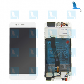 LCD Touchscreen + Frame - White - 02351DJF - Huawei P10 (VTR-L09)