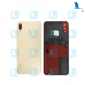 Back cover glass with lens - 02351WTG - Platinum gold - Huawei P20 Lite (ANE-LX1) - oem