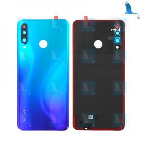 Back cover glass with lens - 02352RPY - Peackock Blue - Huawei P30 Lite (MAR-LX1M) - service pack