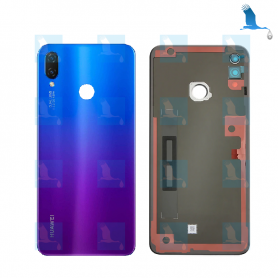 Back cover - Battery cover - 02352CAK - Blue (Iris purple) - Huawei P Smart + (INE-LX1) / Nova 3i