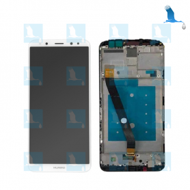 LCD + Touchscreen + Frame - 02351QXU/02351QEY - White - Huawei Mate 10 Lite (RNE-L01/CRNE_L21) - ori