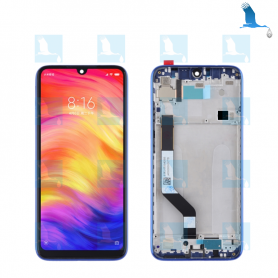 LCD + Touch + Frame - 5610100140C7 - Blue - Redmi Note 7 (M1901F7G)