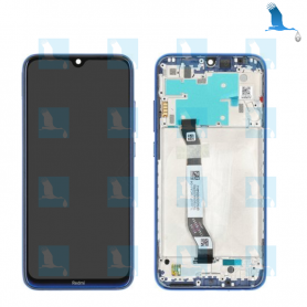 Display + Touchscreen + Frame - 5600030C3J00 - Neptune blue - Xiaomi Redmi Note 8 (M1908C3JG) - ori