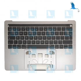 Top case + Keyboard CH + TouchBar - Silver - Macbook Pro A1706