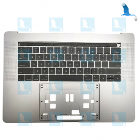 Top case with Touch Bar - Silver - Keyboard CH - Macbook Pro A1707