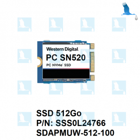 Western Digital SSD 512Go - PC SN520 NVMe - second hand