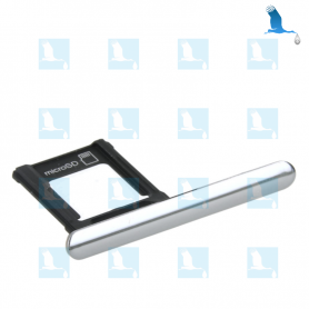 Memory card holder - 1307-9896 - Silver - Sony Xperia XZ Premium (G8141/G8142) - original - qor
