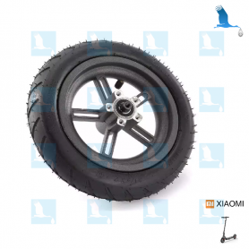 Rear wheel, rim+tyre+air chamber - Xiaomi - 8.5"x2.0 - Electrique Scooter M365 Pro