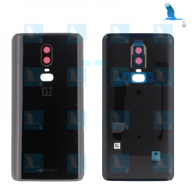 Battery Cover - Back Cover - 1071100107 - Mirror Black - OnePlus 6 (A6000, A6003) - oem