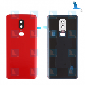 Battery Cover - Back Cover - 1071100134 - Red (Amber Red) - OnePlus 6 (A6000, A6003) - oem