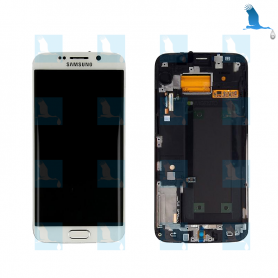 LCD, Touchscreen - White - Samsung S6 Edge (SM-G925)
