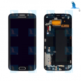 LCD + Touchscreen - GH97-17162A - Black (Night Blue) - Samsung S6 Edge (SM-G925)
