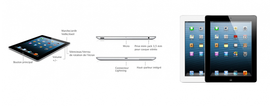 iPad 4 - 9,7" (+2012) A1458/59/60